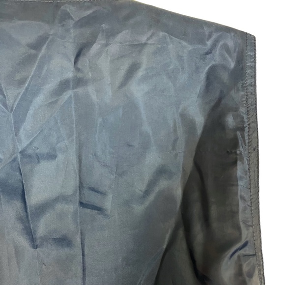 Liz Wear Claiborne Vintage Floral Paisley Blue Vest 100% Cotton Button Down sz L - Picture 14 of 16